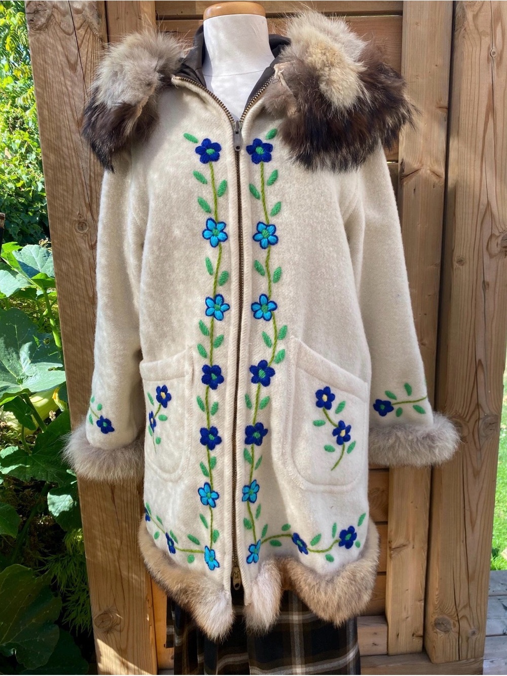 Vintage Handmade Wool Parka